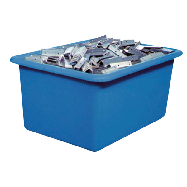 Bac plastique bleu grand volume