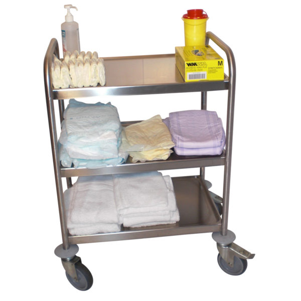 desserte inox 3 plateaux