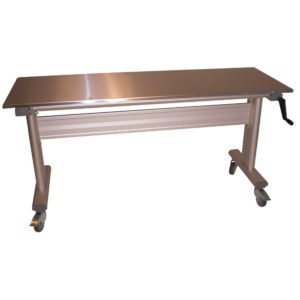 table ergonomique en inox